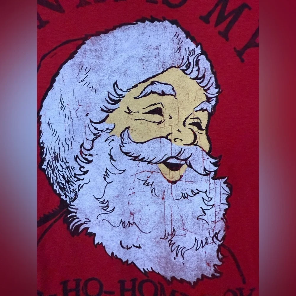 Urban Pipeline Christmas Tee Santa Is My Ho Ho Homeboy Graphic Red Size XL - Picture 4 of 6